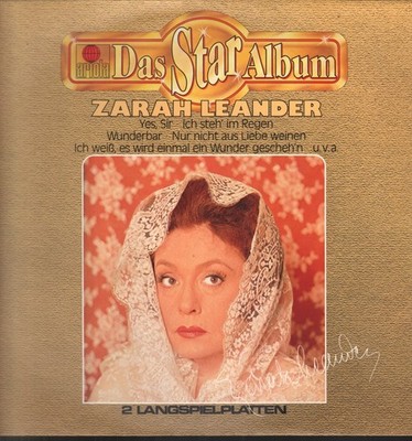 Zarah Leander Das Star Album double LP vinyl Germany Ariola 1980 in gatefold