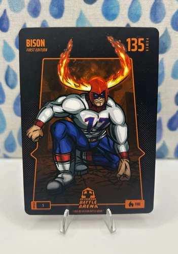2025 Bo Jackson Battle Arena 1st Edition BF-125 Bison Josh Allen Battlefoil Fire