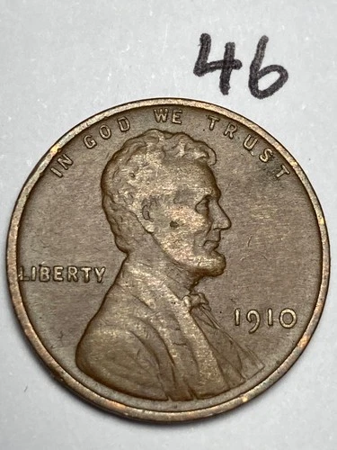 1910 (P) LINCOLN WHEAT CENT, "EXTREMELY FINE" condition #46
