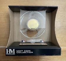LA Dodgers 7 Time World Series Champions Limited Edition Acrylic GOLD COIN 2020