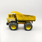 Tonka Mighty Diesel Dump Truck Metal Yellow Tipper Steel Vintage Toy