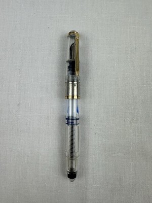Pelikan 400 Füllfederhalter Transparent Kolbenfüller Vintage 1950er Jahre