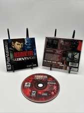 Resident Evil Survivor (PlayStation PS1, 2000) CIB completo con manuale e scheda di registrazione