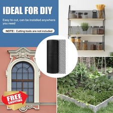 Black Garden Fence Roll: 15.7in x 50ft, Pet and Poultry Barrier 0.90 per foot