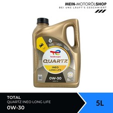 Total Quartz Ineo Long Life 0W-30 VW 507 504 Porsche C30 BMW 5 Liter