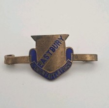 Vintage Enamel EASTBURY School Badge Brooch