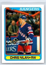 1990-91 O-Pee-Chee Chris Nilan Boston Bruins #454