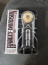 Vintage Harley Davidson Motorcycle Playing Cards