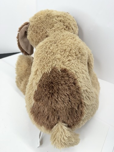 Toys R Us Tan Dog Plush Brown Eye Spot Ears Puppy 24" Sits Floppy Jumbo Large - Picture 5 of 12