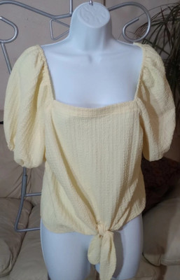 LOFT Yellow Spring/Summer Blouse-New Size M