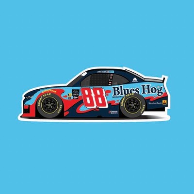 2025 NASCAR Connor Zilch Blues Hog Sticker