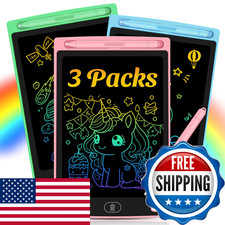 Frelswon 3 Pack Lcd Writing Tablet For Kids - Erasable And Reusable Toddler