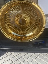 Zenith 17x10 Gold Wire Wheels Set Of 4 5x114.3 Bolt Pattern