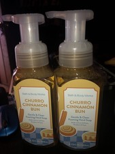 2 Bath  Body CHURRO CINNAMON BUN Foaming Hand Soap