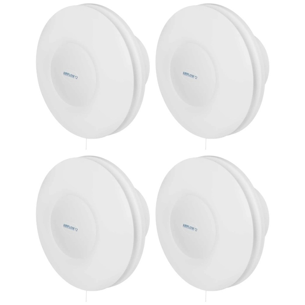4 x Airflow 72687118 iCONstant HT DMEV 100mm Axial Fans with Humidistat / Timer