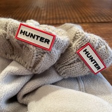 Hunter Boot Knit Top Boot Socks Liners sz M