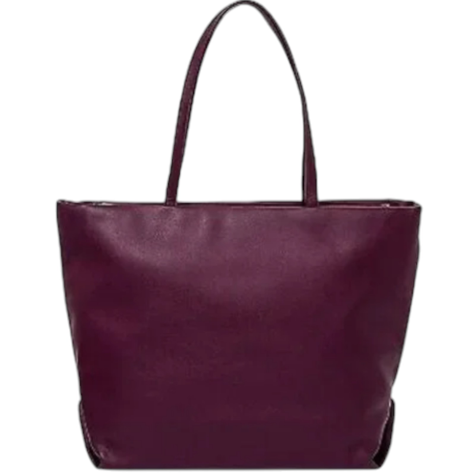 A New Day Athleisure Soft Tote Handbag Women's Zip Closure - Burgundy - T1867