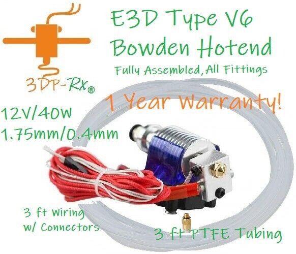 E3D type V6 12V J Head Hotend Upgrade for 3D Printer. US Direct. 3DP-Rx
