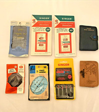 Lot Of Vintage Needles Singer Dritz Scovill Sewing  Machine  Pouch Holders