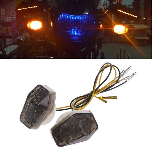 Tinted LED Turn Signal Indicator Light for Suzuki GSXR SV650 Bandit DL650 12V - Picture 2 of 12