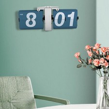 Flipping Out Wall and Tabletop Flip Clock Retro Vintage Style Table Watch Quartz