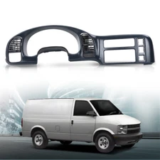 Fit For 95-05 Chevy Astro GMC Safari Cluster Bezel Dash Radio Trim Panel Blue