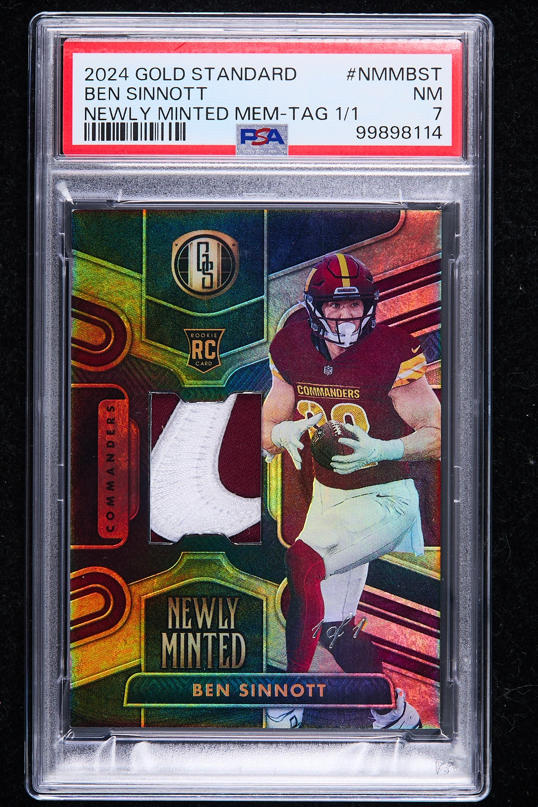 Ben Sinnott Panini Gold Standard Newly Minted Memorabilia #NMMBST Tag 1/1