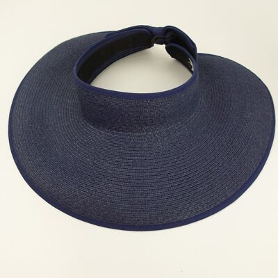 Blue Large Bill Womens Sun Cap Hat Adjustable Baseball