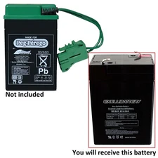 PEG PEREGO 6 VOLT 6 V JOHN DEERE TRACTOR REPLACEMENT RECHARGEABLE BATTERY NEW