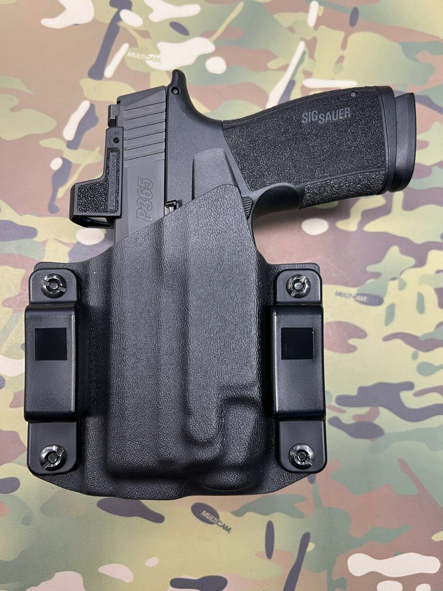 OWB Kydex Holster For Sig P365 X Macro With TLR-7/7A - Right Hand Black