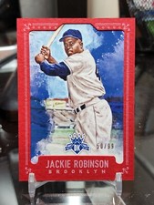 2017 Diamond Kings Baseball #15 Jackie Robinson Red Frame #/99 Brooklyn Dodgers