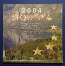 SLOVENIA 2004 SLOVENIJA EURO PREUVE / EUROPROBEN SET 8 MONNAIES / 1 MEDAILLE.