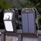 Solar Lamp light 45Leds Garden induction light Outdoor camping Lamp With Clip