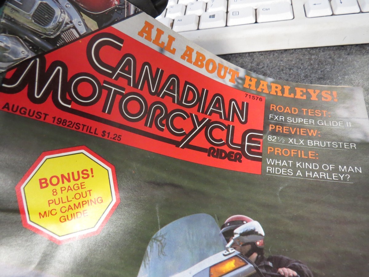 Canadian Motorcycle Rider Magazine 1982 FXR Superglide II 82 1/2