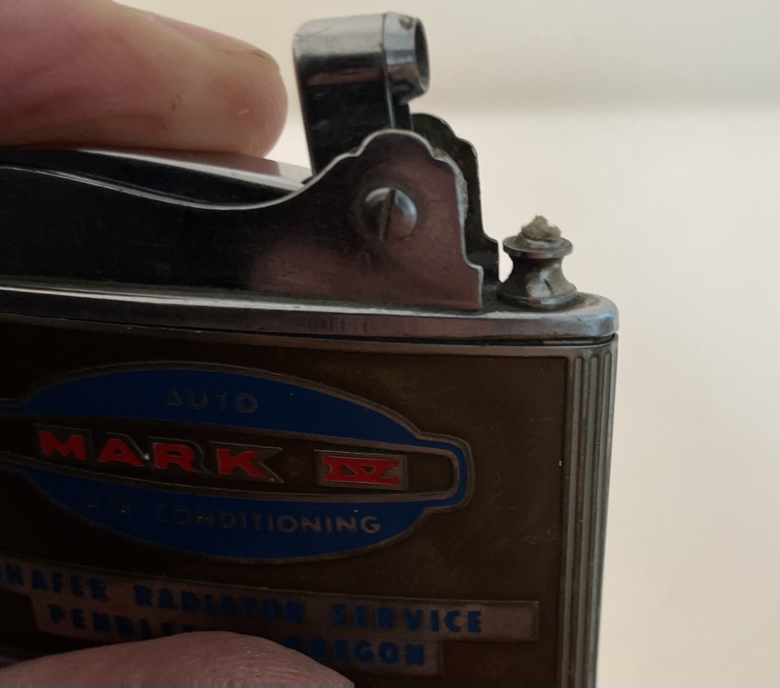 Automotive Shafer Radiator Balboa ADVERTISING LIGHTER Pendleton OR Mark IV AC