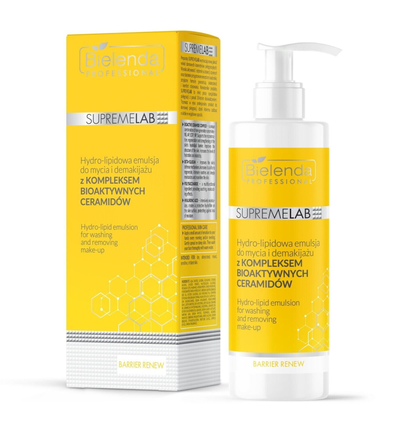 Bielenda Supremelab Barrier Renew Hydro-Lipid Emulsion Make-up Removal 200ml - Image 3