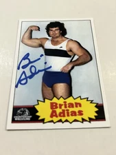 Brian Adias Autographed World Class Wrestling Custom Card Legendary AC
