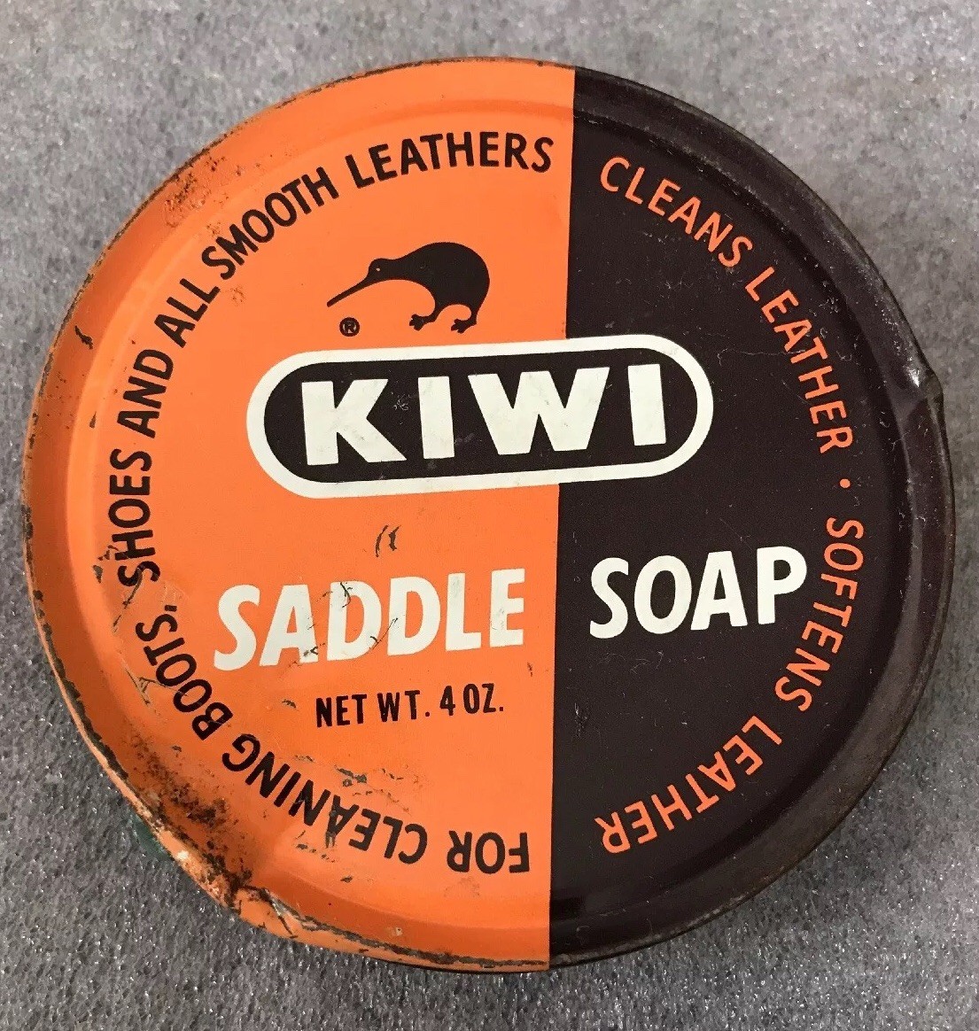 Vintage Kiwi Saddle Soap, Leather Cleaning And Softening
