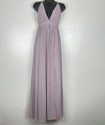 mauve chiffon maxi dress Lulus Women's Simply Prom Gown Adjustable Straps S MD 7/22/26 Akira Chasing Daisies Floral Maxi Size:16.5/34 It also works well
