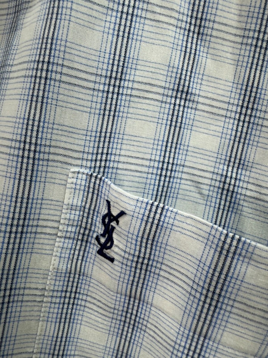Vintage YSL Yves Saint Laurent Shirt Button Up Size XL | eBay