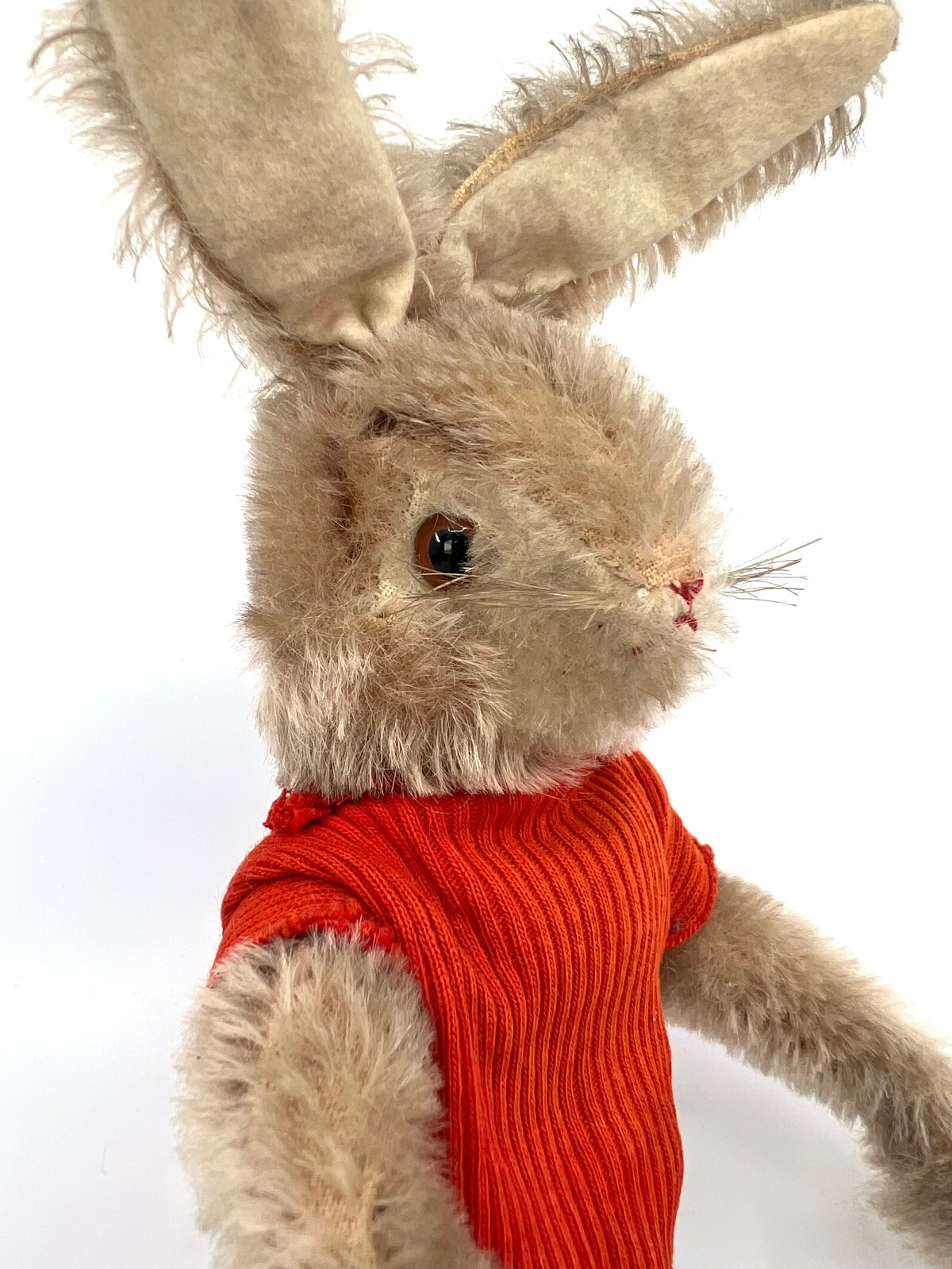 Schuco Boy Girl Rabbit Doll Pair 1950s Mohair Bendy 28cm 25cm Dressed ...