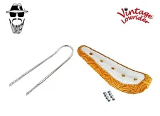 20" ORIGINAL LOWRIDER Velour Gold/White 5 Button Seat W/Chrome SissyBar 20" Bike