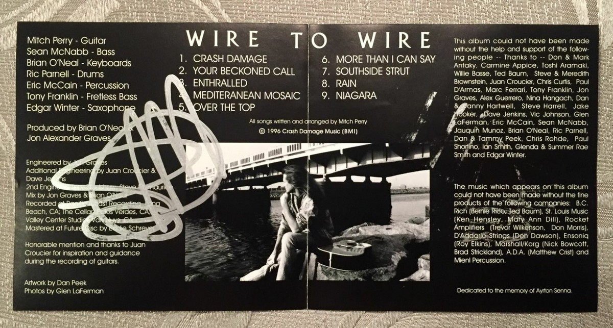 Mitch Perry - Wire To Wire (Japan CD w/OBI) Signed by Mitch Perry