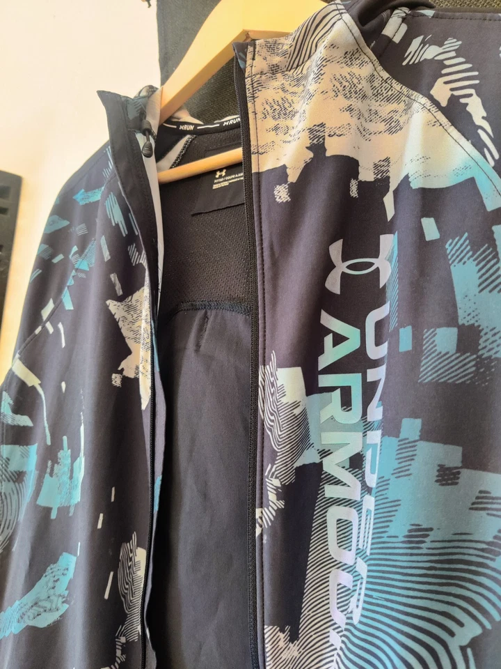 Under Armour OutRun The Storm II Mens Running Jacket - Blue -M - Image 3 of 4