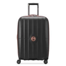 New 28" Delsey St. Tropez Hardside Spinner Luggage Suitcase Black