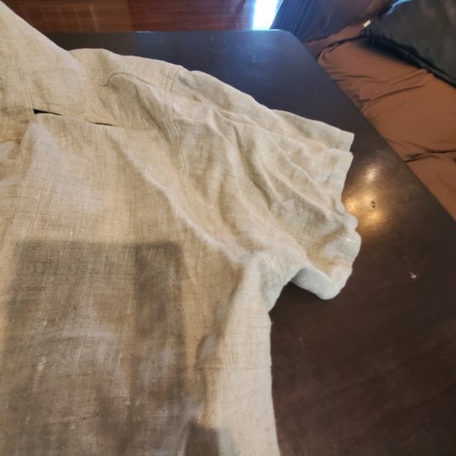 Chico's Light Tan Button Down Top Size 3 - Picture 3 of 7