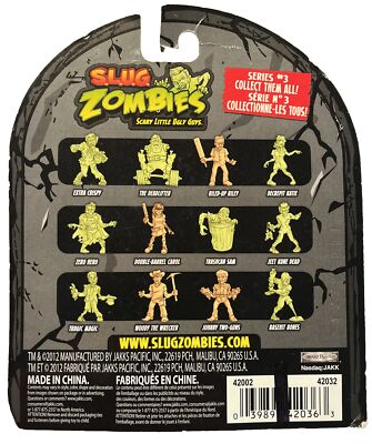 S.L.U.G. Zombies Series 3, 3 Figures Sealed Pack Tragic Magic