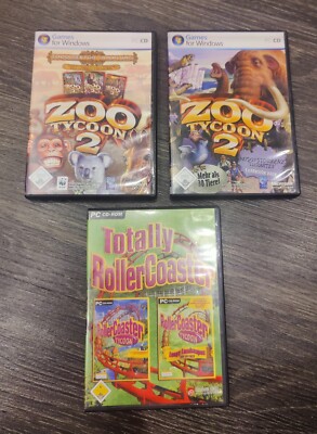 PC Spiele Bundle: Zoo Tycoon 2 + Roller Coaster Tycoon Inkl AddOn