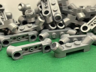 Lego Platte Motor Auspuff Rohr Anschlüsse, 1 x 4, flach silber, Nr. 61072 / 10 Stück