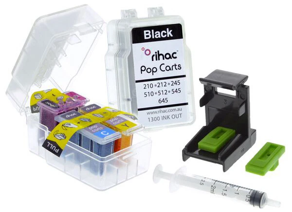 Rihac PG645 CL646 Tri Cart refill Pop Cart DIY Inserts suits Canon pixma printer - Image 4 of 4
